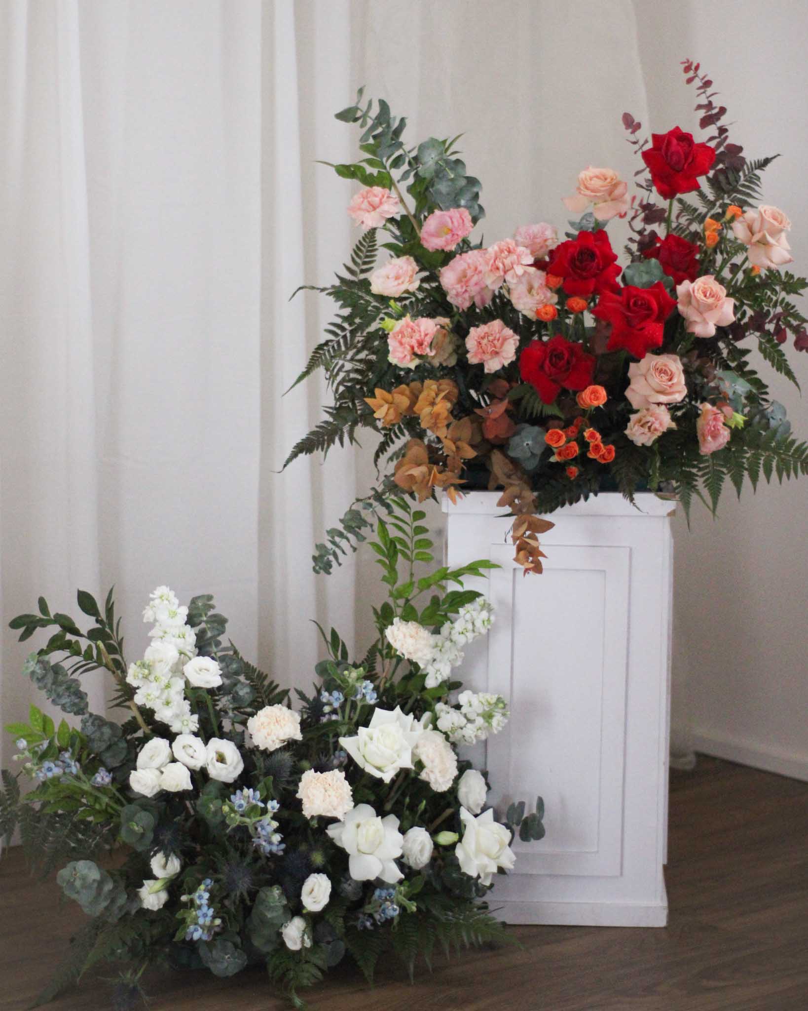Wedding Hedge Frontal - Winter by Windflower Florist Singapore