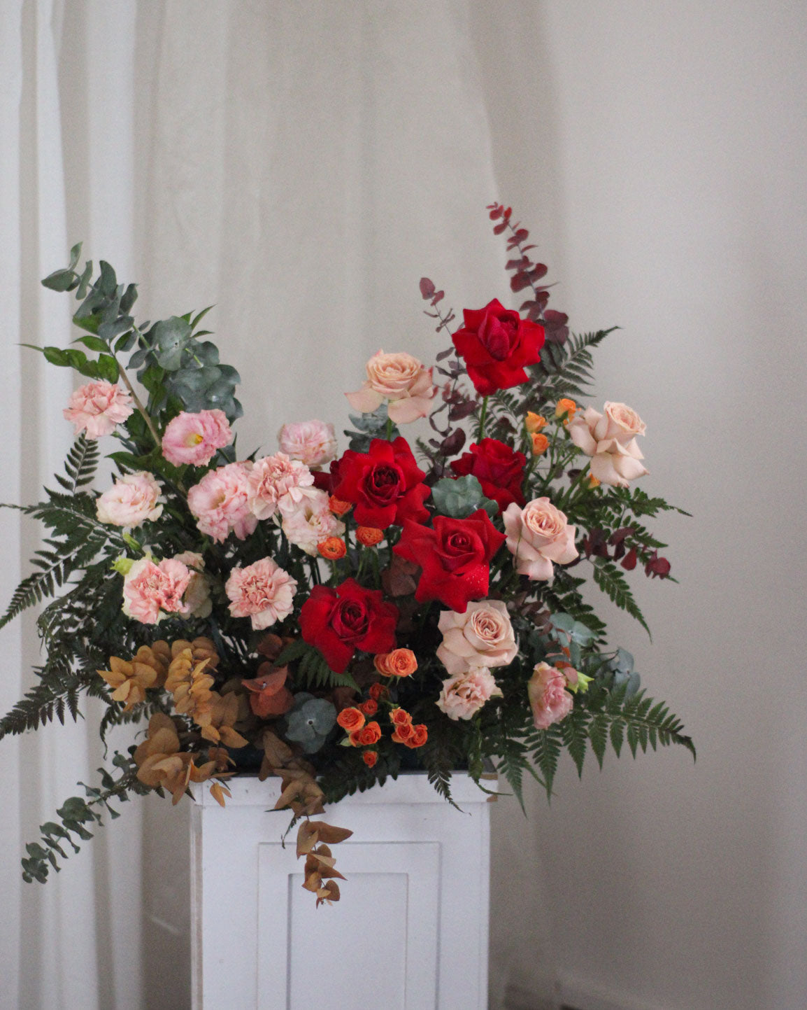Wedding Hedge Frontal - Autumn | Free Same-Day Flower Delivery Singapore