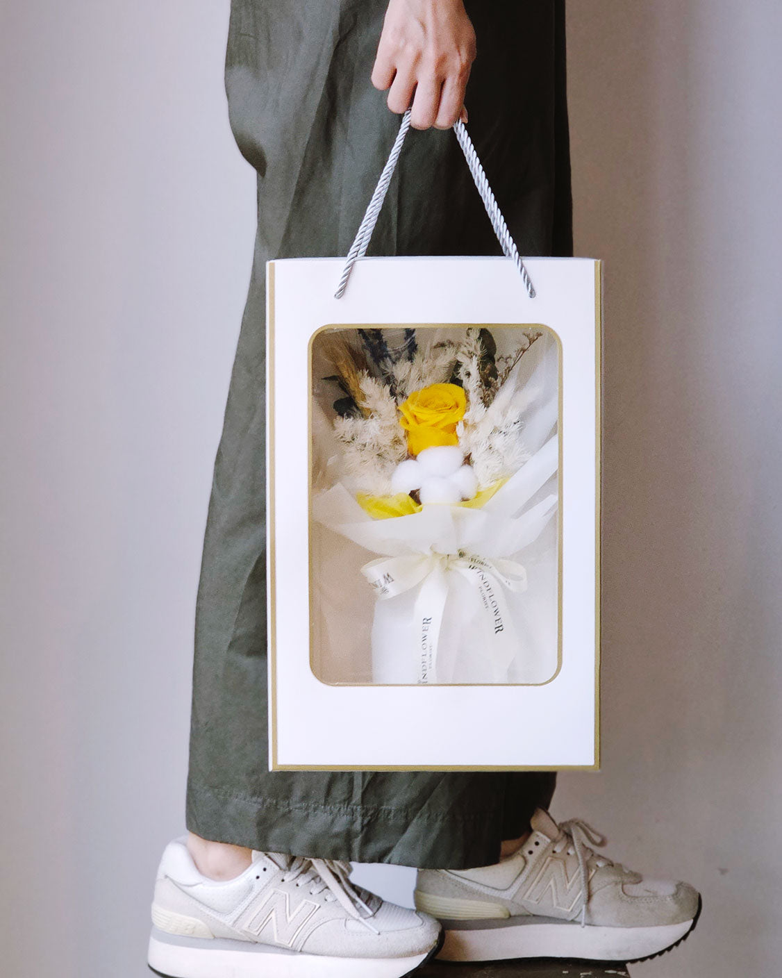 Forever Love In Yellow Preserved Flowers by Windflower Florist Singapore