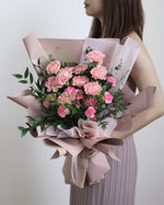 Tribute - 12 stalks Hand Bouquet | Free Same-Day Flower Delivery Singapore