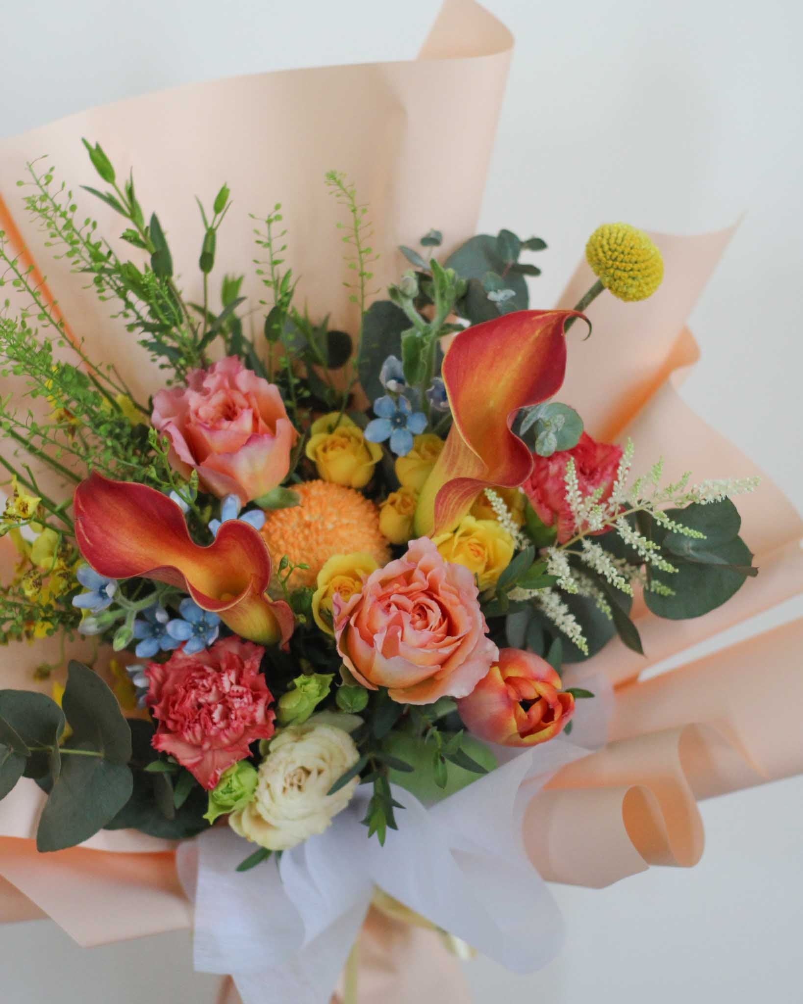 Marigold Hand Bouquet - View 3 | Windflower Florist
