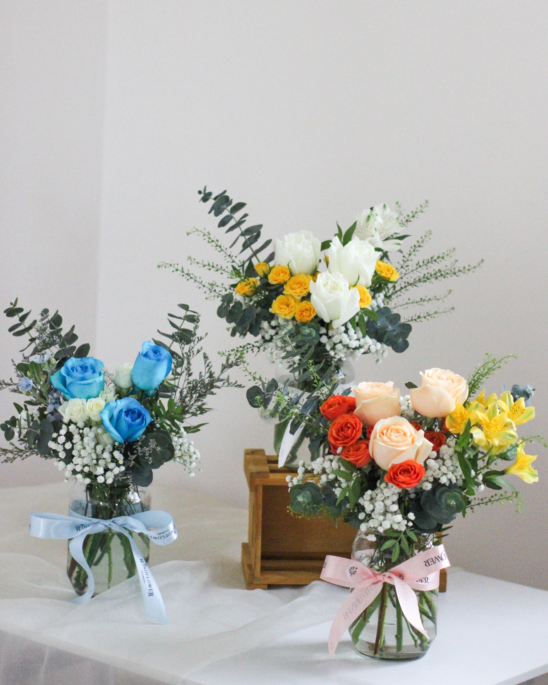 Ivory Hearts Hand Bouquet - View 3 | Windflower Florist