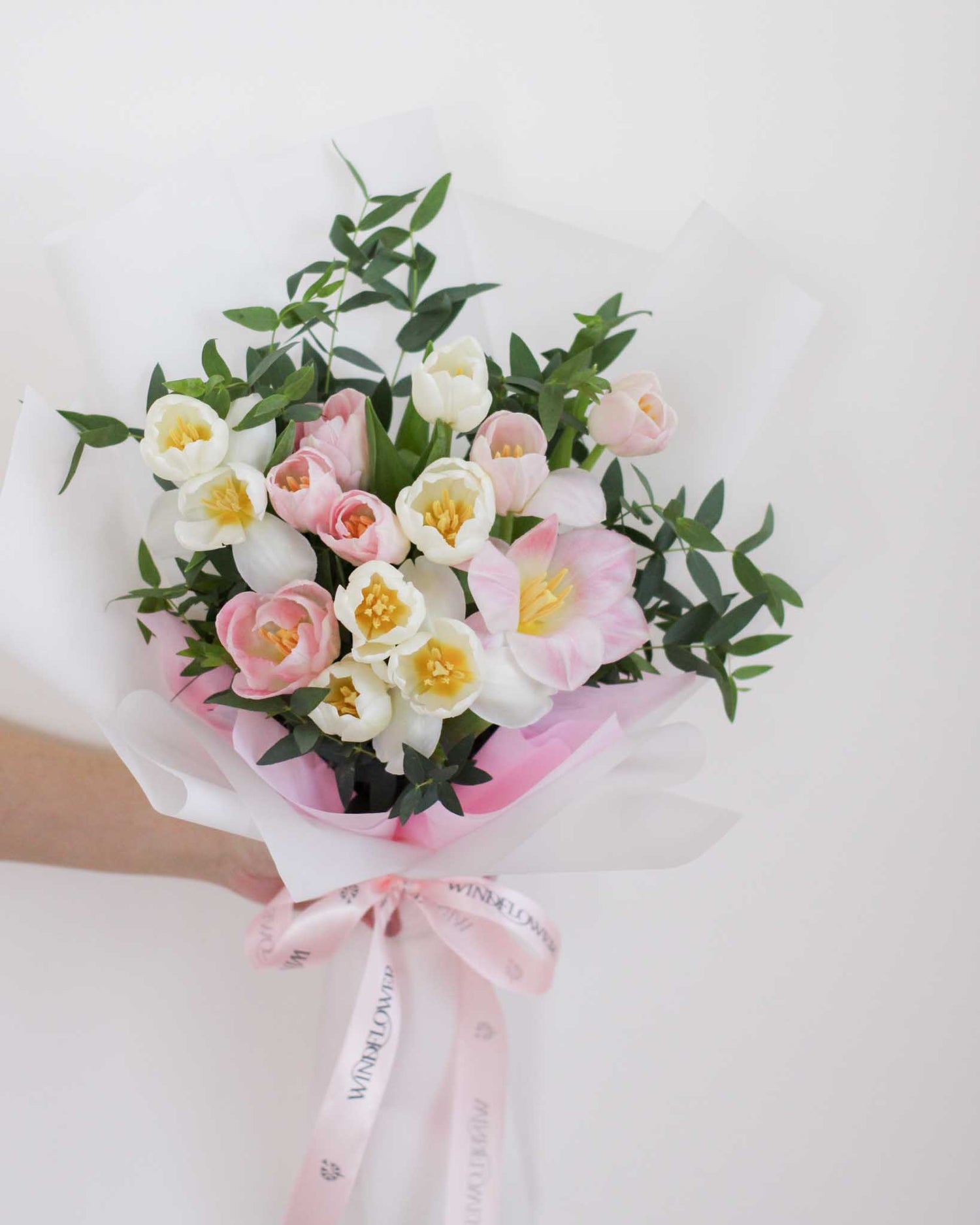 Perfect Love In Pink Opal Hand Bouquet by Windflower Florist Singapore
