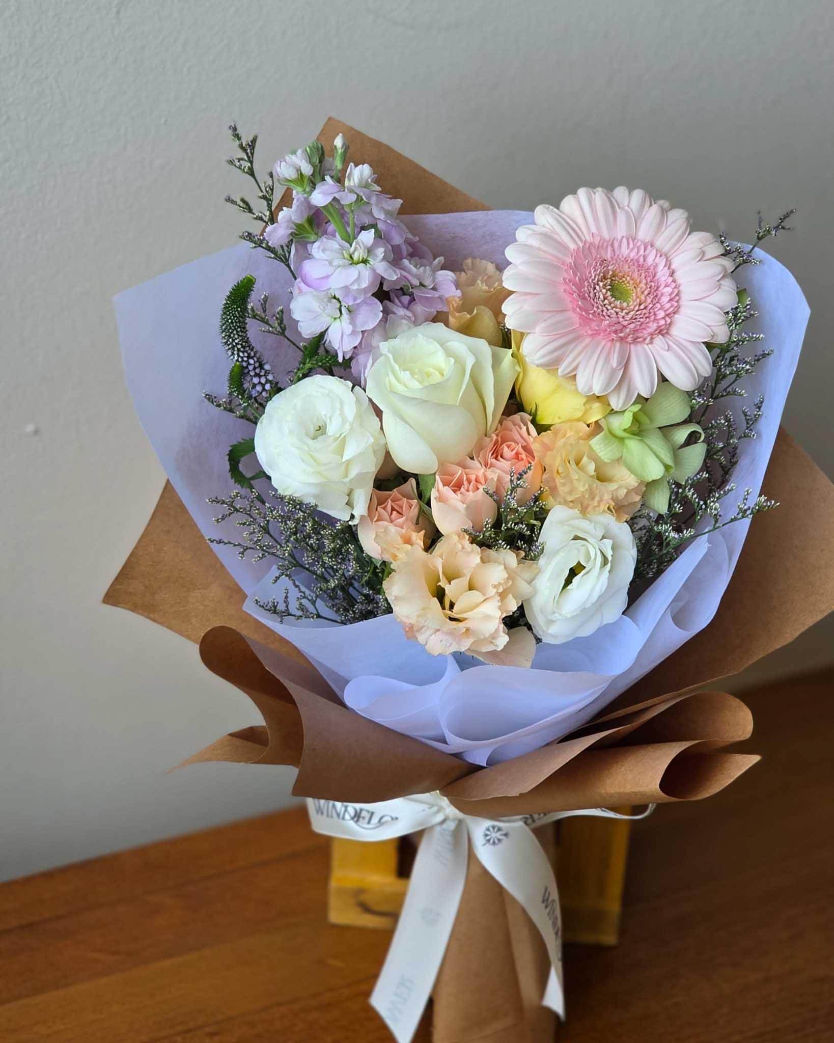 Clover (Pet-safe) Hand Bouquet | Free Same-Day Flower Delivery Singapore