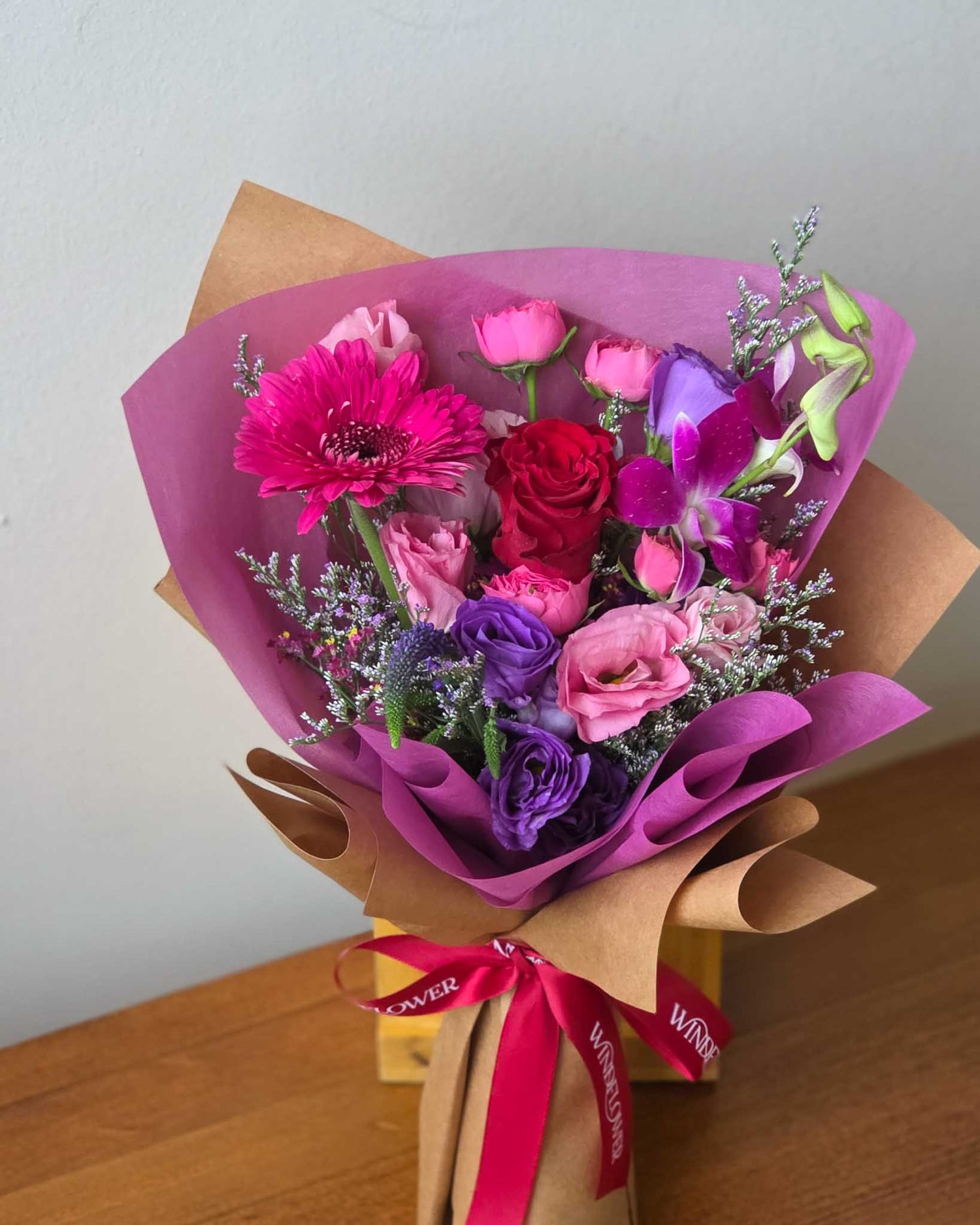 Mochi (Pet-safe) Hand Bouquet | Free Same-Day Flower Delivery Singapore