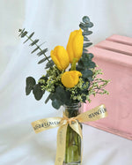 Tulip Yellow Hand Bouquet by Windflower Florist Singapore