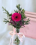 Uno Daisy In Hot Pink Hand Bouquet - View 4 | Windflower Florist