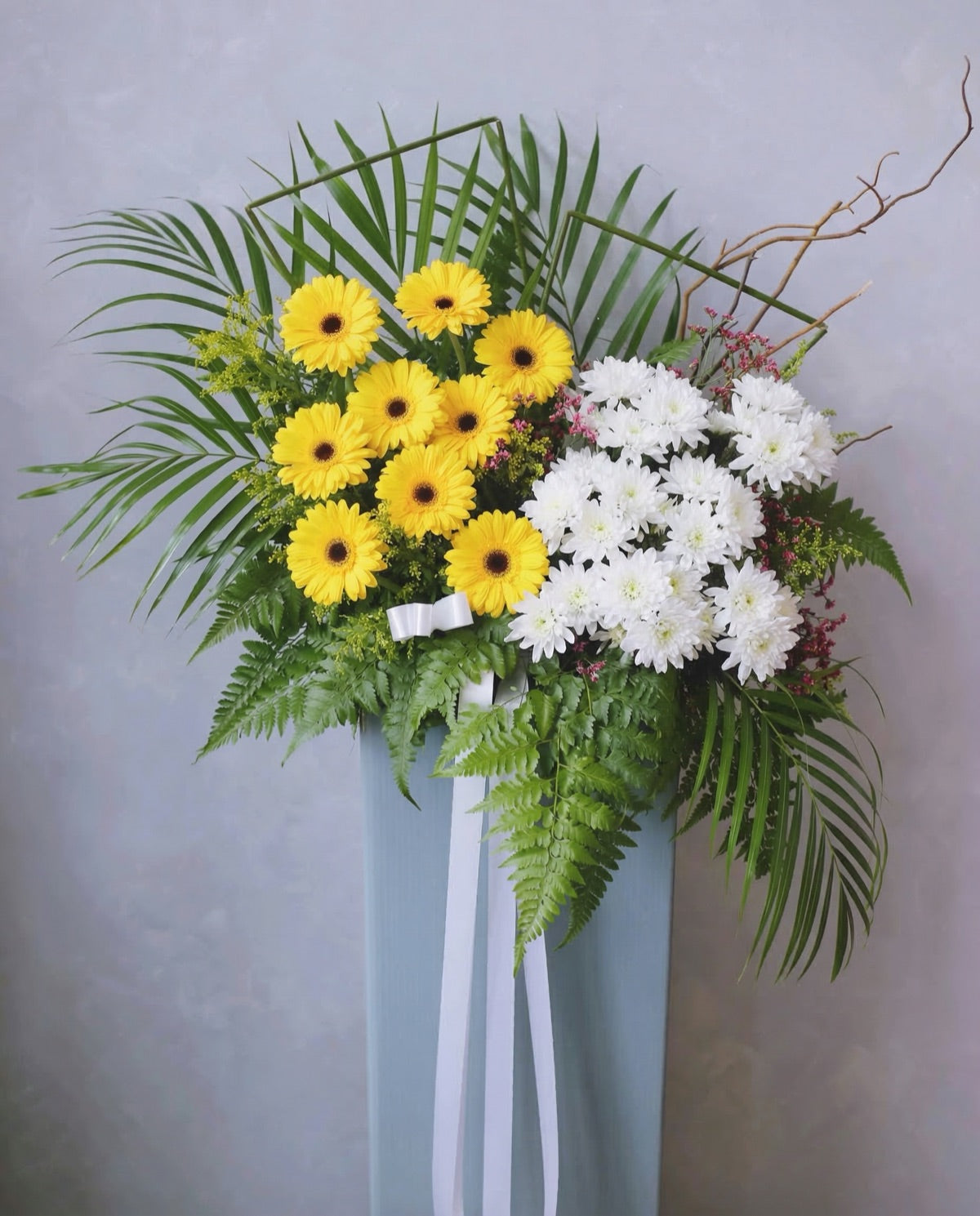 Gentle Passage Condolence Flower Stand | Free Same-Day Delivery Singapore
