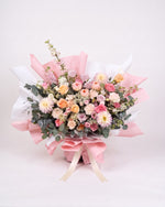 A Garden Abundance – large pastel rose and dahlia bouquet by Windflower Florist Singapore