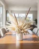 Solstice — preserved dried pampas arrangement in vase, Singapore