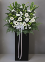 Ivory Comfort condolence flower stand Singapore