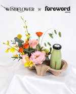 Honey Silk cupholder with Matcha Latte — Windflower x Foreword Coffee