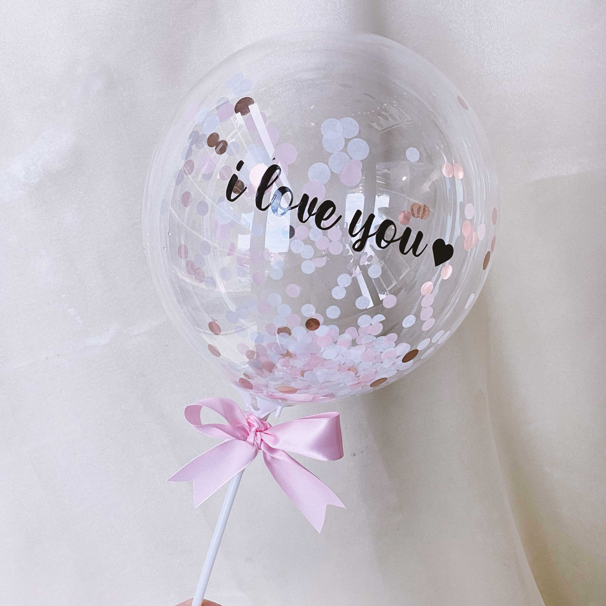 I Love You Confetti Balloon