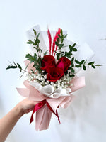 A Study in Red Hand Bouquet - View 3 | Windflower Florist