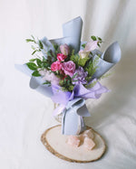 Infinity Love In Purple Hand Bouquet | Free Same-Day Flower Delivery Singapore