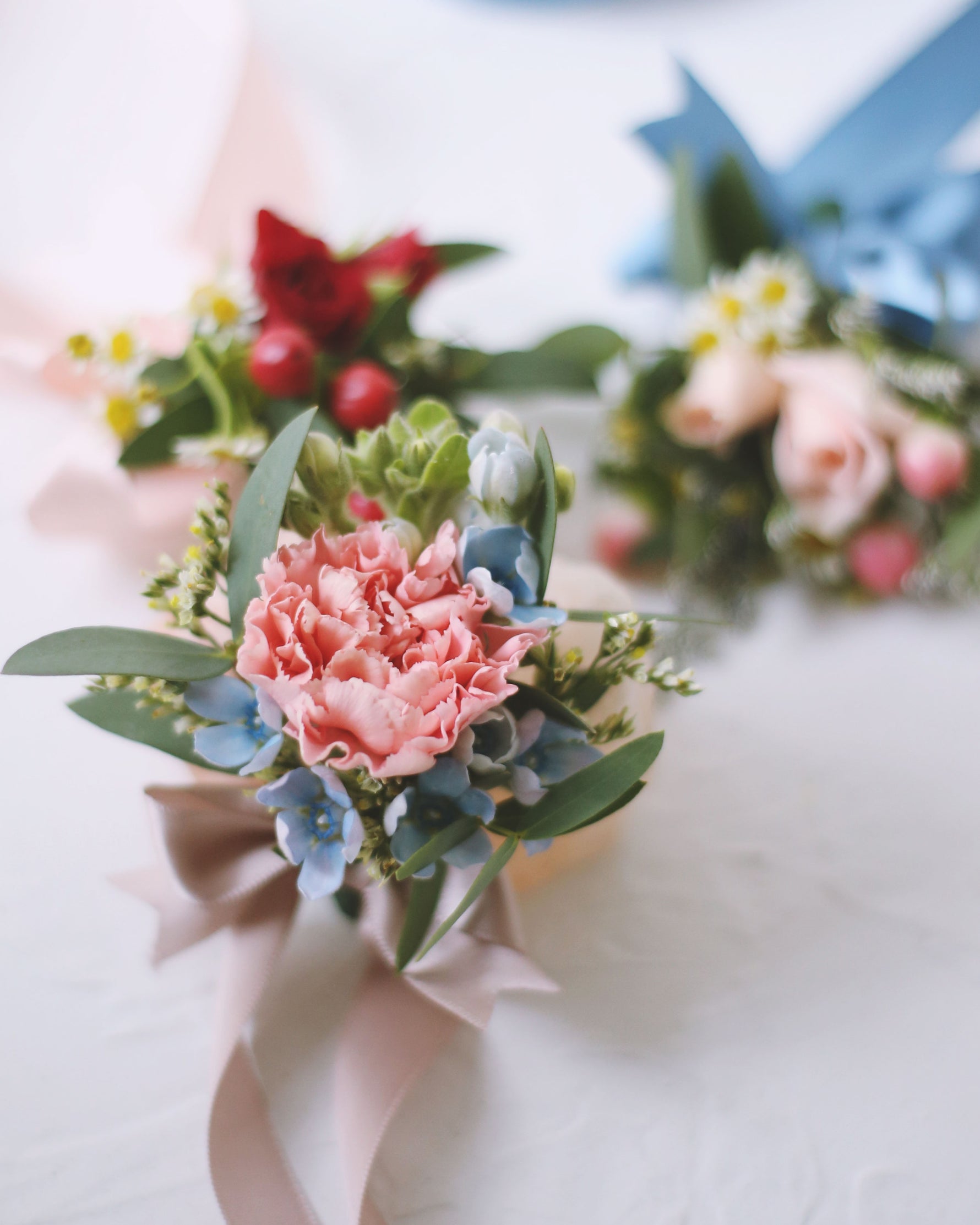 Fresh Wrist Corsages Wedding Flowers | Free Same-Day Flower Delivery Singapore