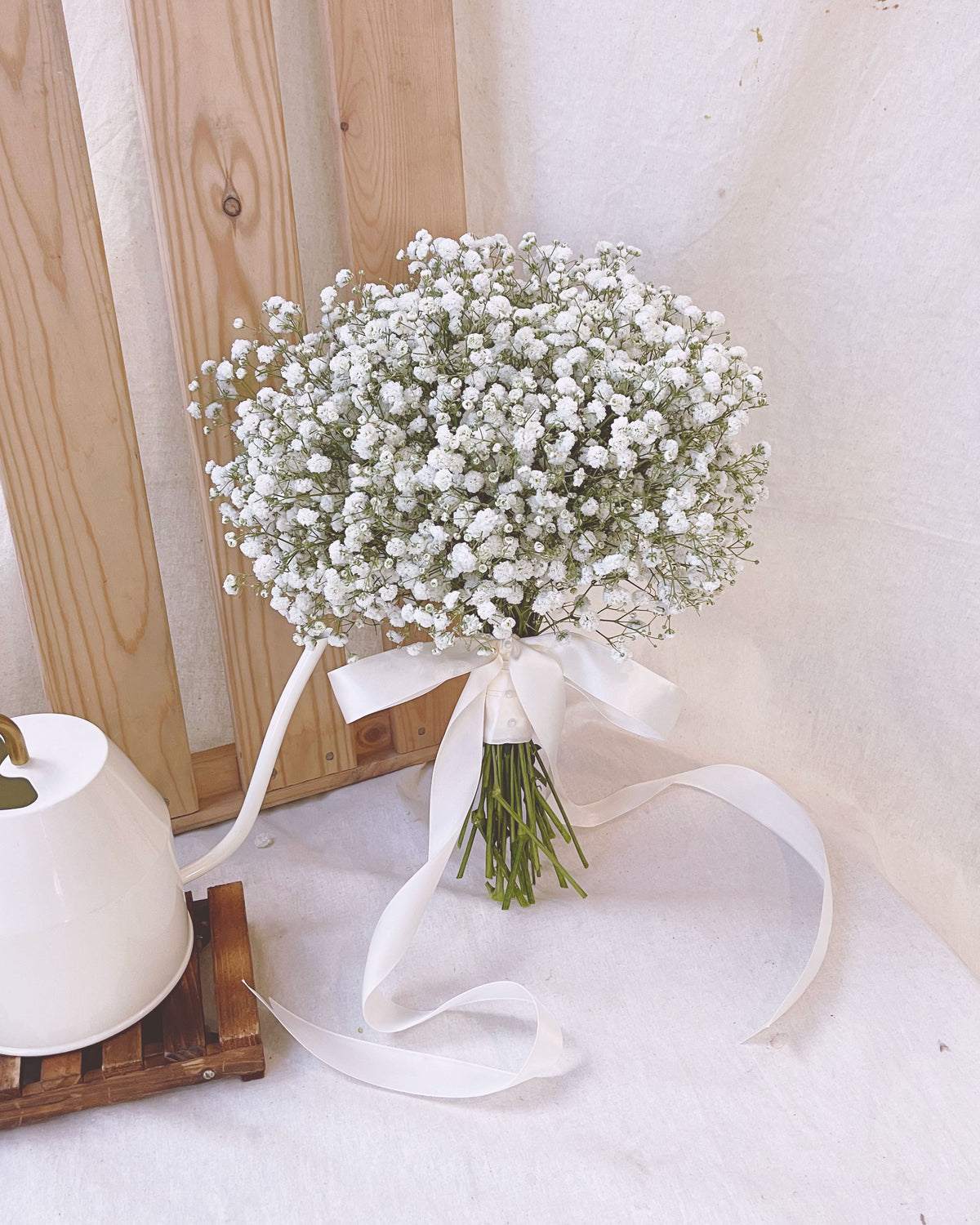 Baby's Breath Bridal Bouquet | Free Same-Day Flower Delivery Singapore
