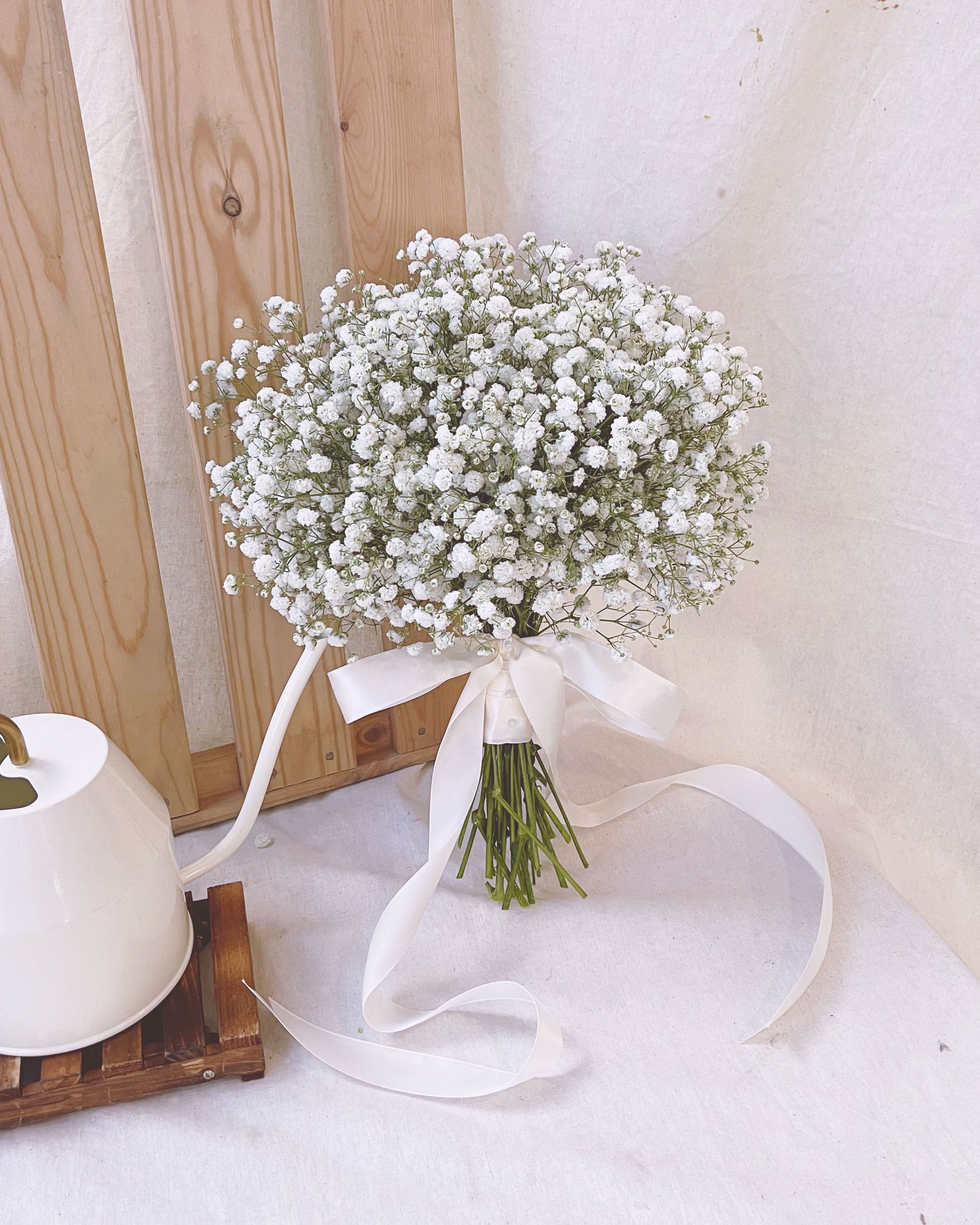 Baby's Breath Bridal Bouquet | Free Same-Day Flower Delivery Singapore
