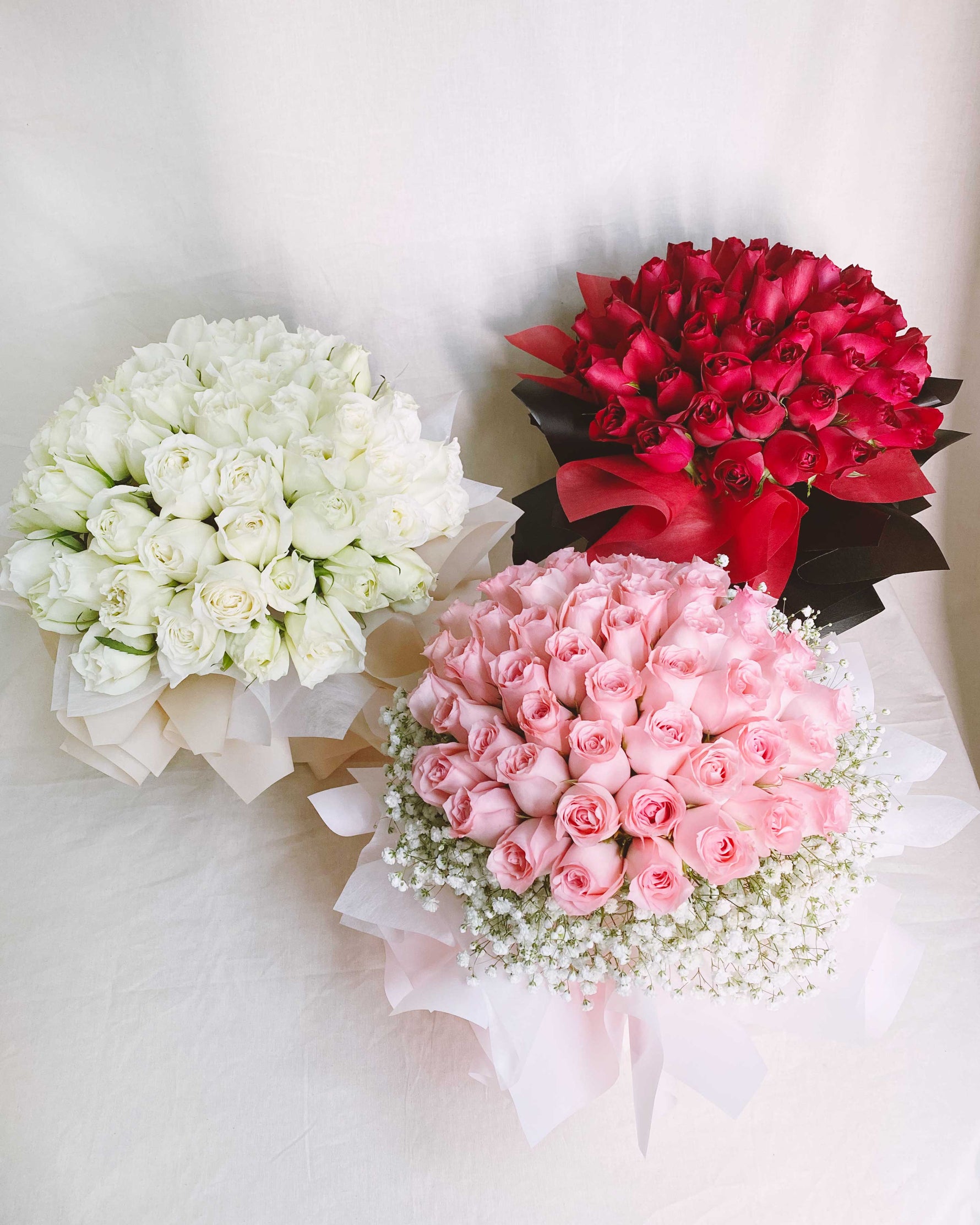 A Study in 50 Hand Bouquet | Free Same-Day Flower Delivery Singapore