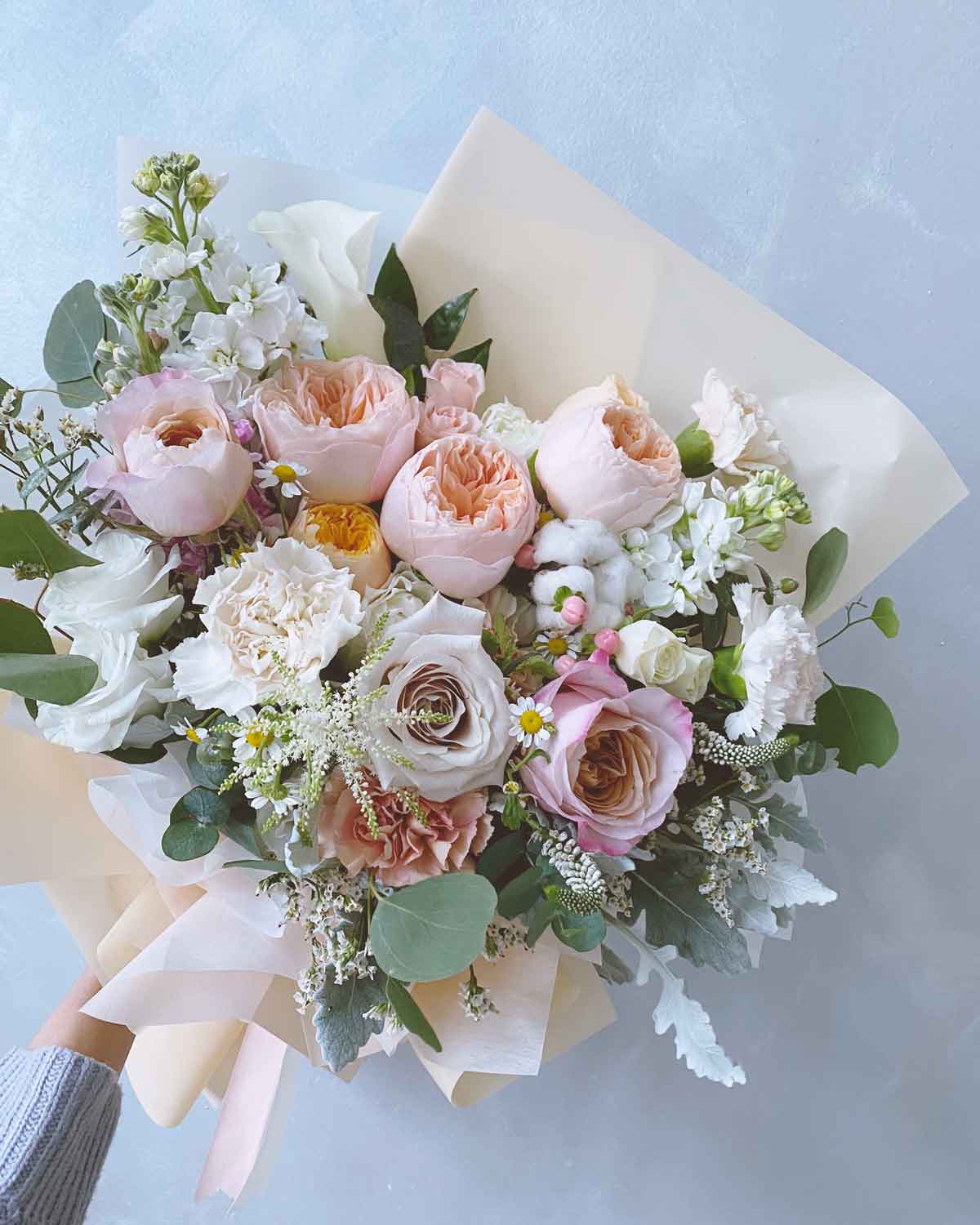 Ethereal Hand Bouquet | Free Same-Day Flower Delivery Singapore