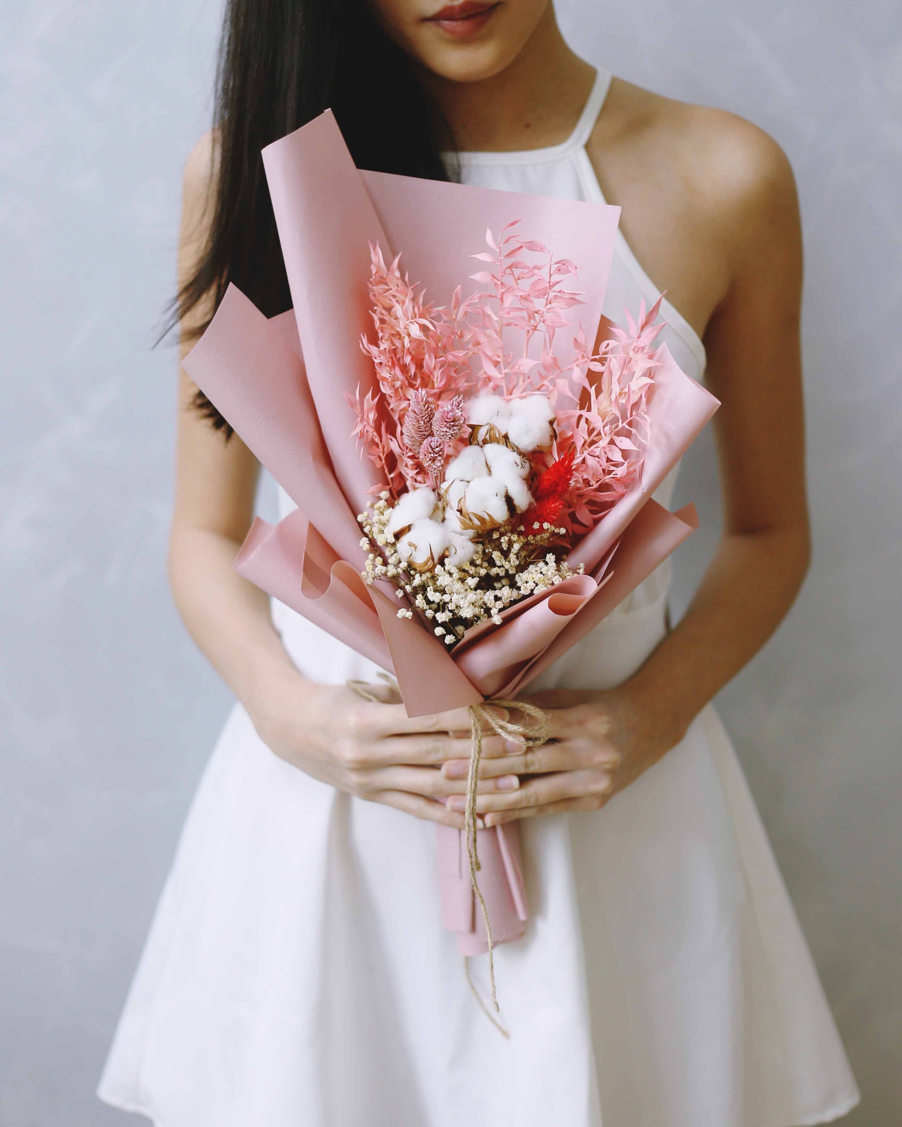 A Song of Fire Hand Bouquet | Free Same-Day Flower Delivery Singapore