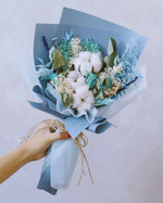 Endless Love In Blue Hand Bouquet | Free Same-Day Flower Delivery Singapore