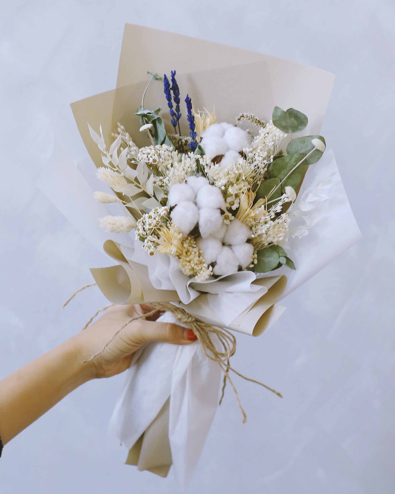 Endless Love In White Hand Bouquet | Free Same-Day Flower Delivery Singapore