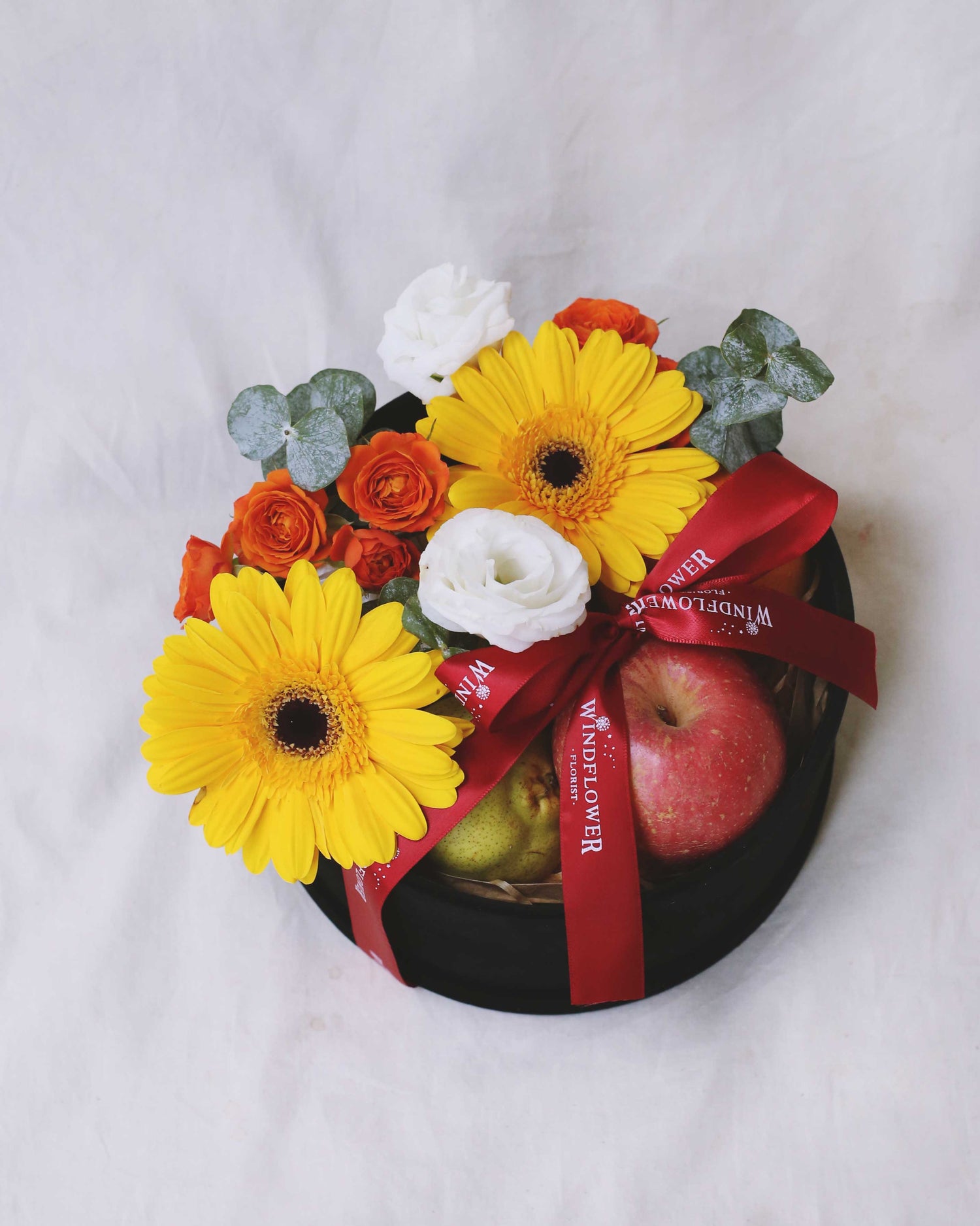 Fruity Fresh Flower Box Gift Hamper | Free Same-Day Flower Delivery Singapore