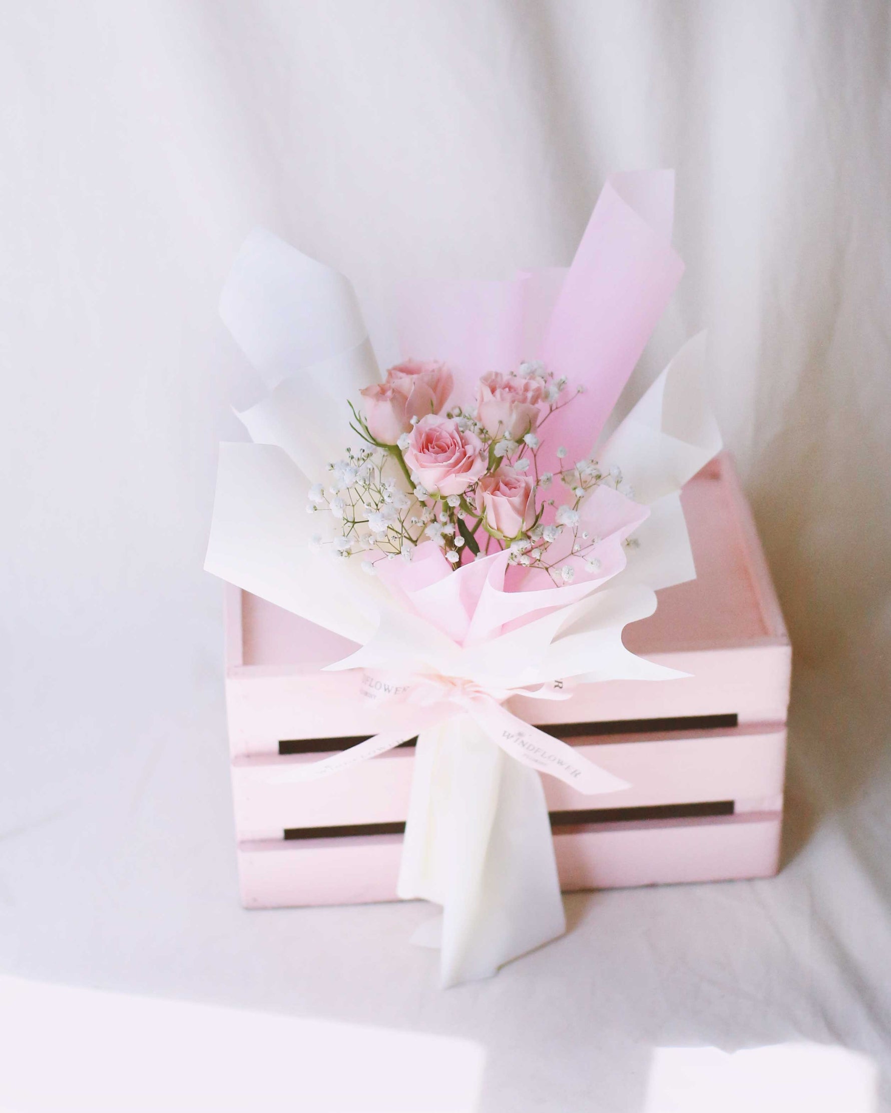 Give a Bunch - Pink Hand Bouquet - View 3 | Windflower Florist