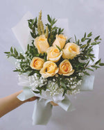 A Study in Champagne Hand Bouquet | Free Same-Day Flower Delivery Singapore