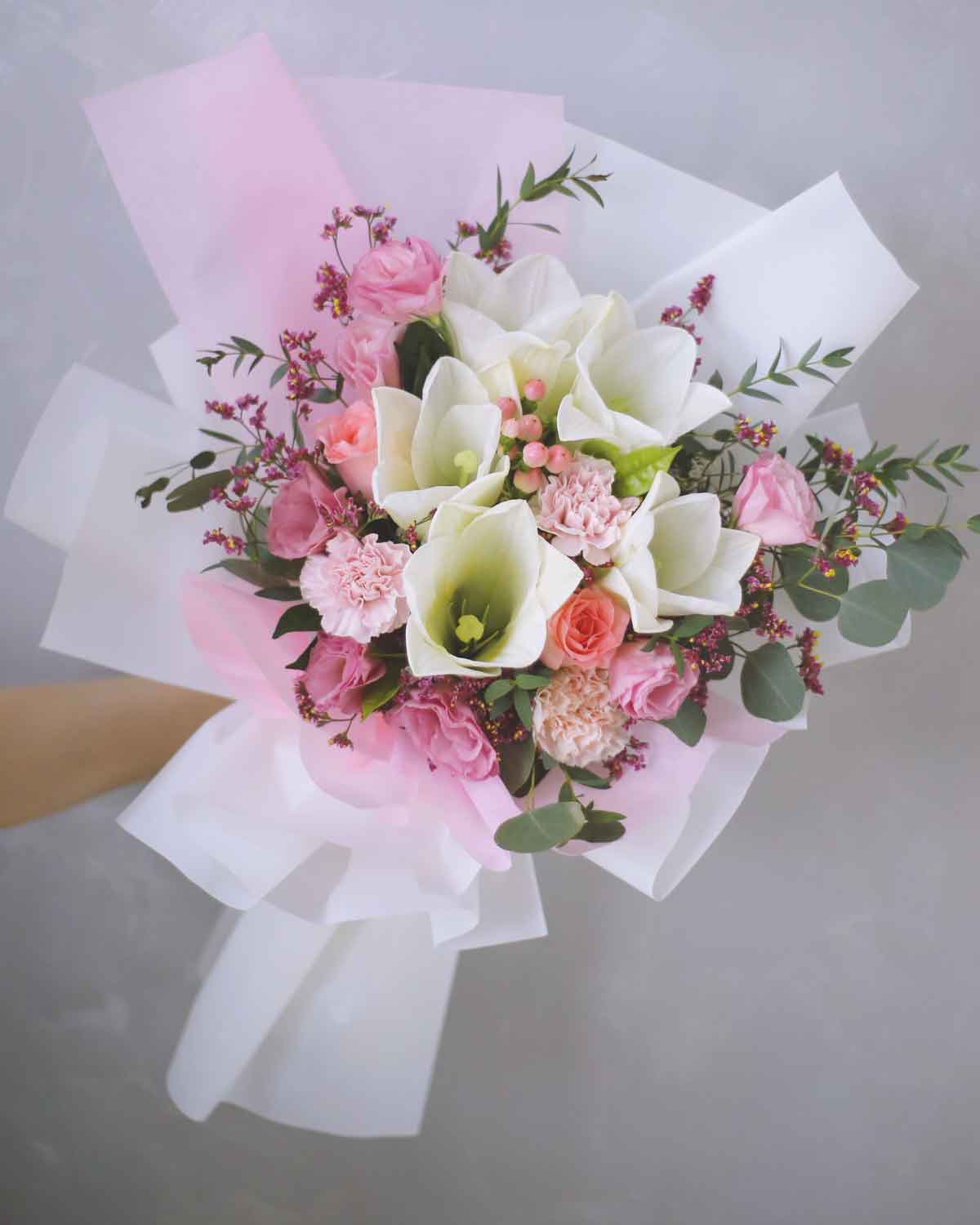 Golden Splendour Hand Bouquet by Windflower Florist Singapore