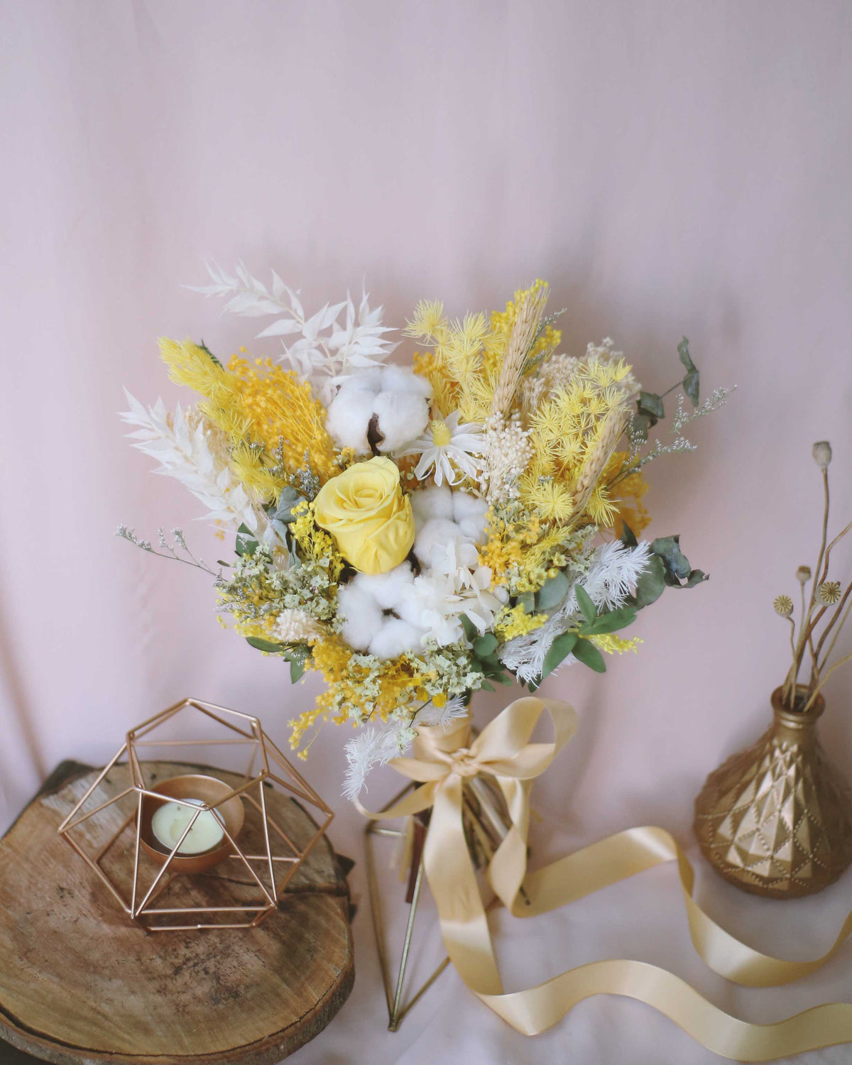 Eternal Yellow Bridal Bouquet