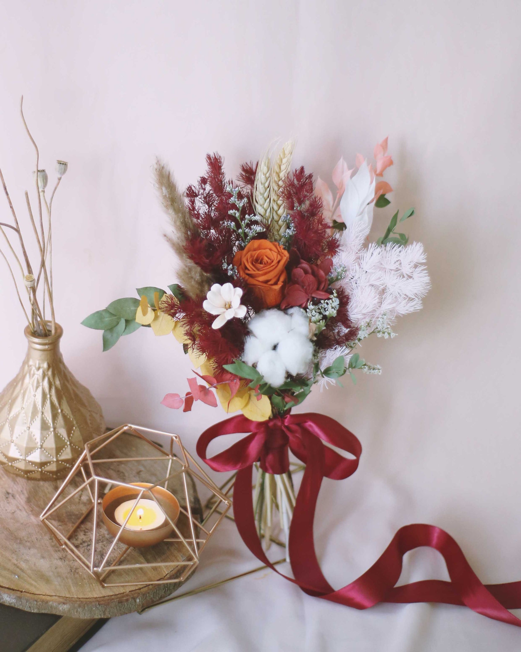 Forever Love Autumn Bridesmaid Bouquet Wedding Flowers | Free Same-Day Flower Delivery Singapore