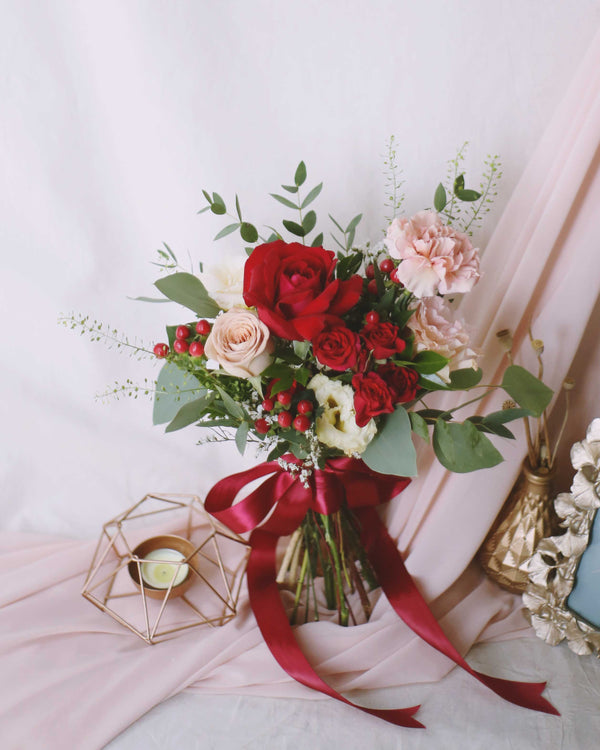 Fresh Bridesmaid Bouquet Wedding Flowers by Windflower Florist Singapore