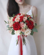 Macchiato Bridal Bouquet - Rounded by Windflower Florist Singapore
