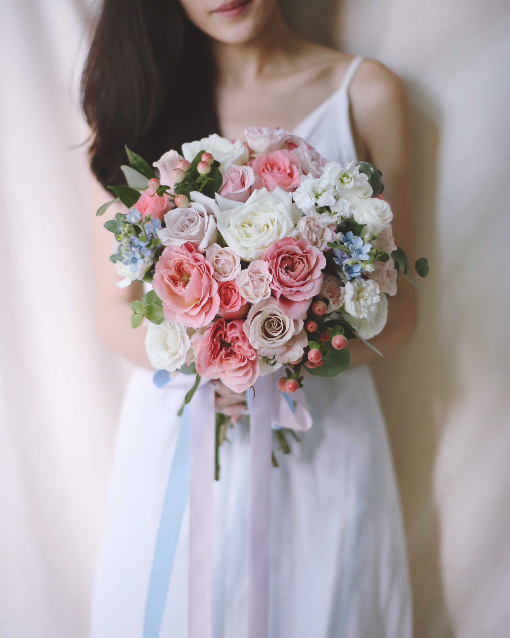 Mikoto Bridal Bouquet - Rounded by Windflower Florist Singapore