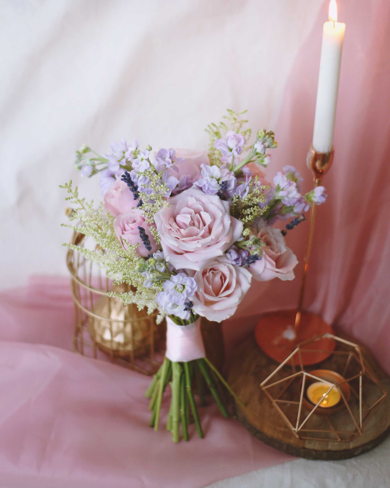 Korean Style Roses Bridal Bouquet | Free Same-Day Flower Delivery Singapore