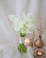 Pure Calla Lilies Bridal Bouquet | Free Same-Day Flower Delivery Singapore