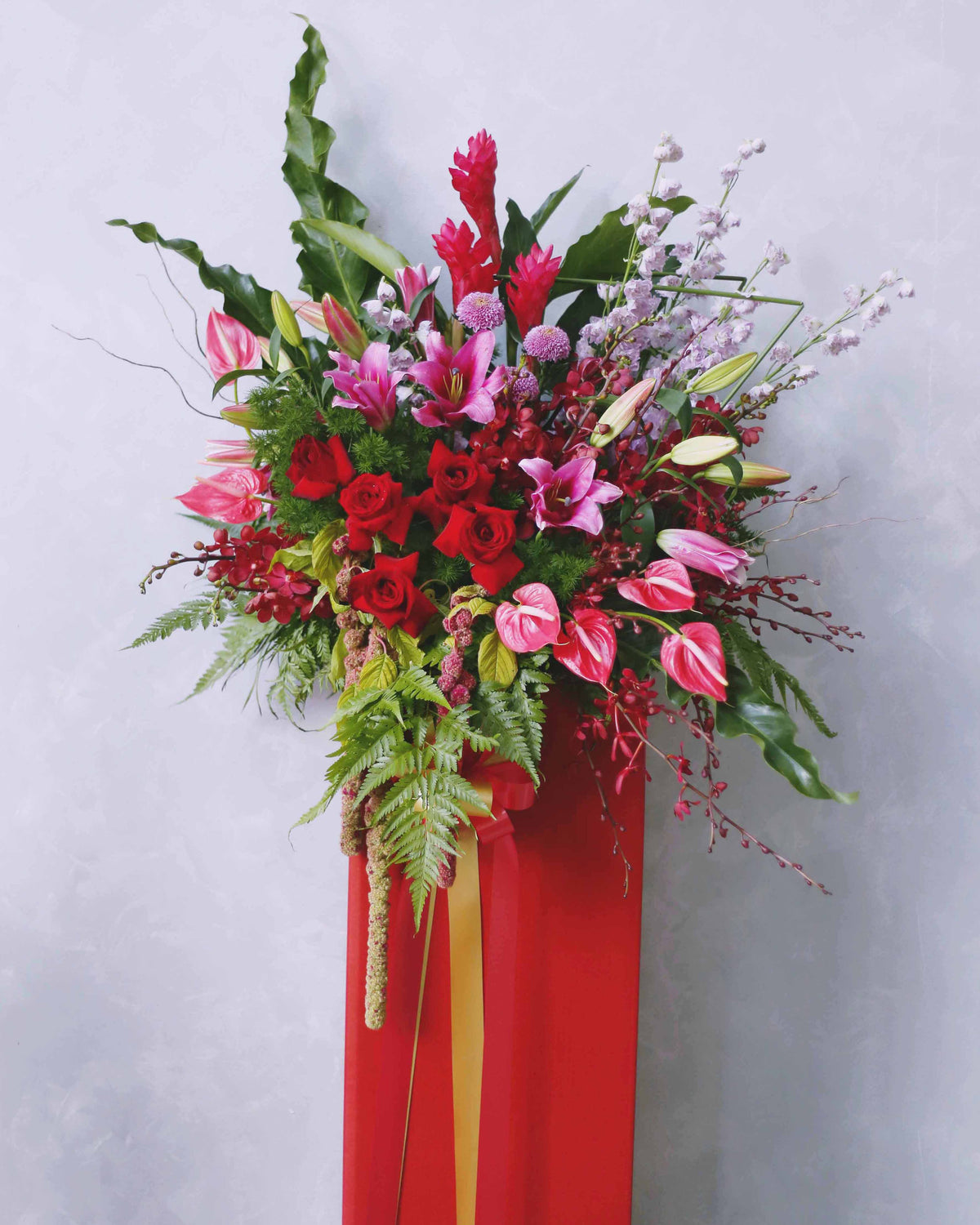 Flourishing Growth grand opening flowers, Singapore same-day delivery