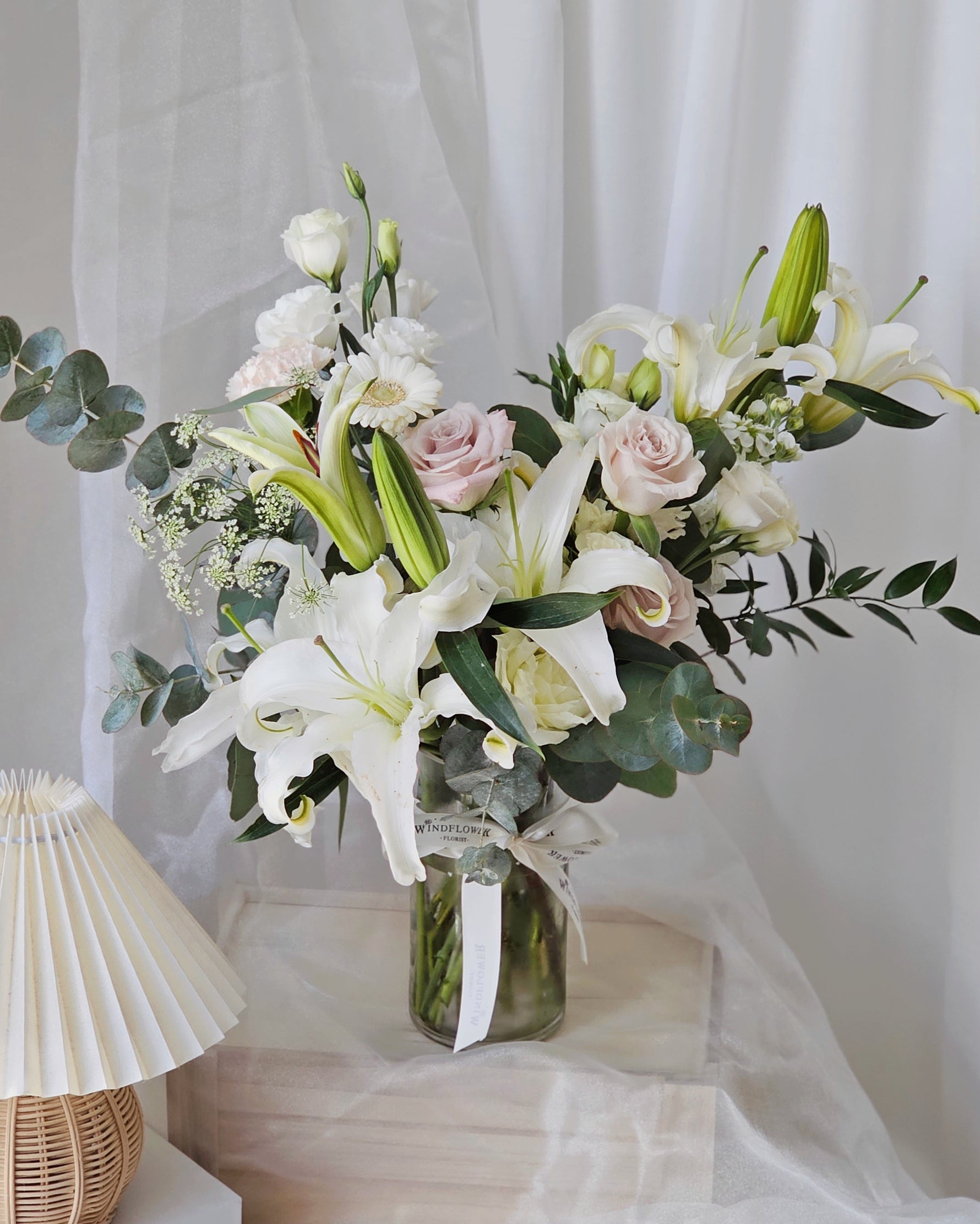Lily's Grace Hand Bouquet by Windflower Florist Singapore