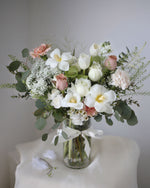 Pearl Quartz Hand Bouquet by Windflower Florist Singapore