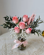 A Study in Pink Hand Bouquet by Windflower Florist Singapore