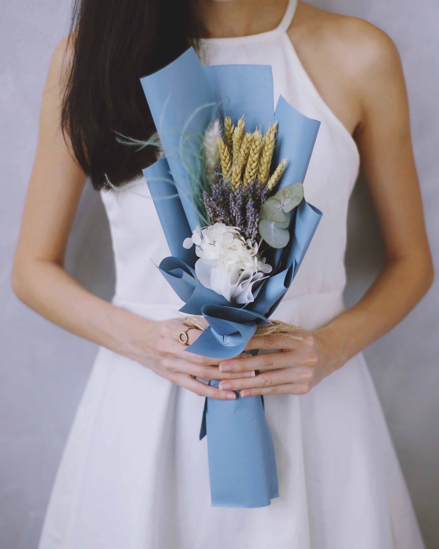 Lavender Scent Hand Bouquet | Free Same-Day Flower Delivery Singapore